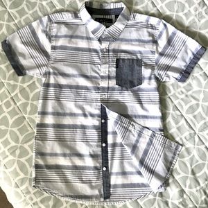 Ben Sherman youth button down short sleeve shirt XL
